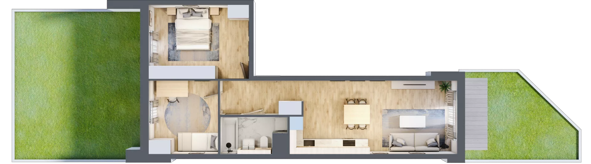 3 pokoje, mieszkanie 58,83 m², parter, oferta nr A5.0.1, ATAL Idea Swarzędz, Swarzędz, ul. Tabaki