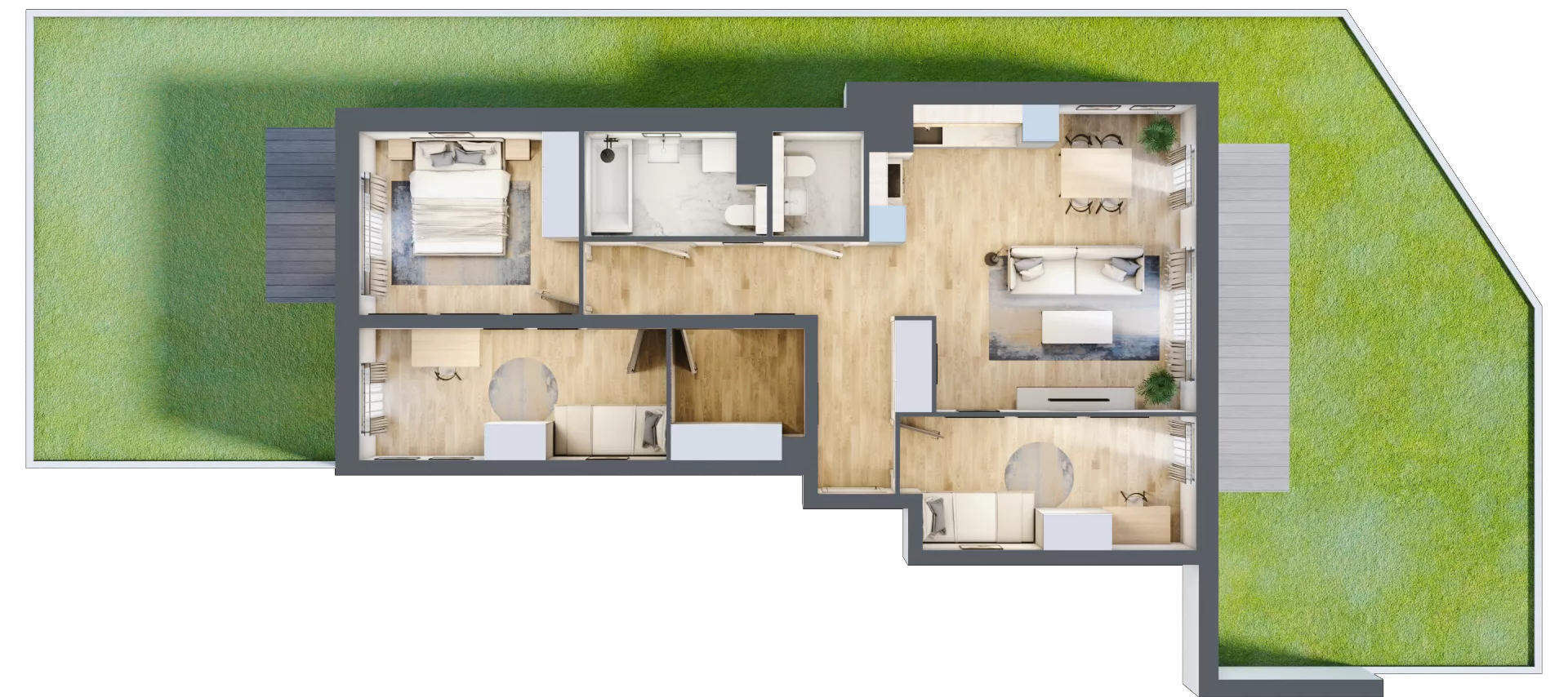 4 pokoje, mieszkanie 80,37 m², parter, oferta nr S1.A.0.3, ATAL Idea Swarzędz II, Swarzędz, ul. Tabaki