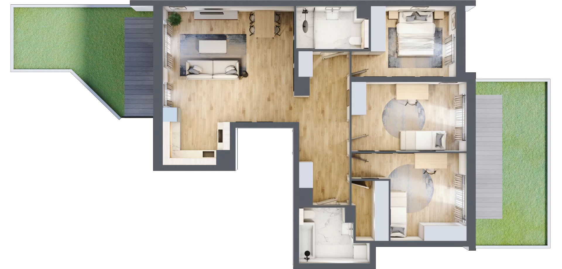 4 pokoje, mieszkanie 100,22 m², parter, oferta nr S1.D.0.1, ATAL Idea Swarzędz II, Swarzędz, ul. Tabaki