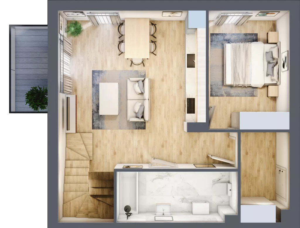 4 pokoje, mieszkanie 90,86 m², piętro 1, oferta nr 10.4, ATAL Jasieny, Gdańsk, Jasień, ul. Stężycka