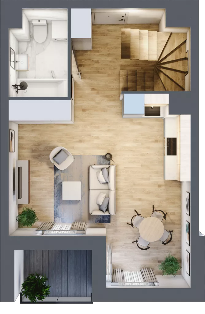 2 pokoje, mieszkanie 38,97 m², piętro 2, oferta nr A.2.39, My Forest, Warszawa, Białołęka, ul. Modlińska 342