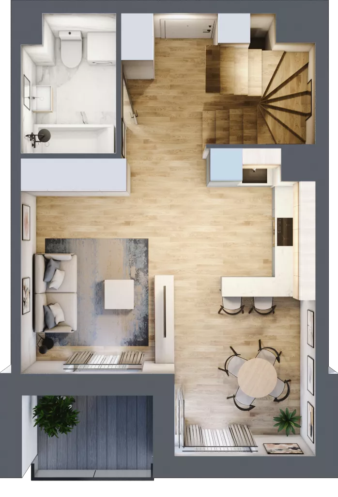 2 pokoje, mieszkanie 40,00 m², piętro 2, oferta nr A.2.42, My Forest, Warszawa, Białołęka, ul. Modlińska 342