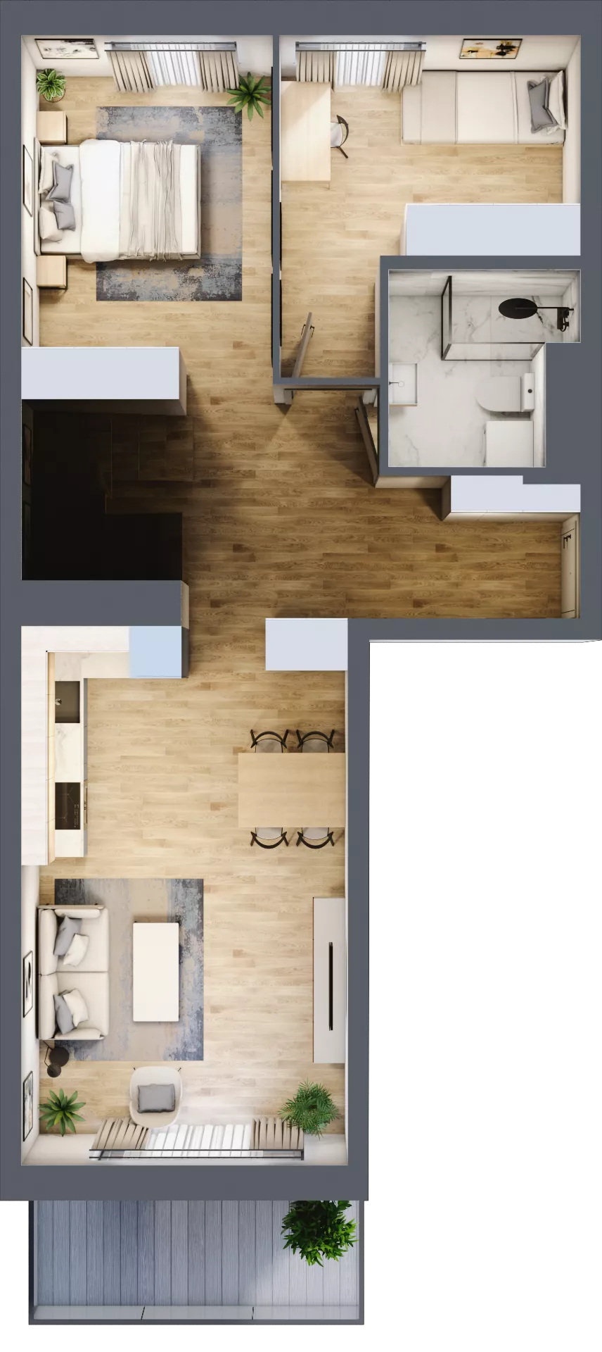 4 pokoje, mieszkanie 64,11 m², piętro 2, oferta nr A.2.68, My Forest, Warszawa, Białołęka, ul. Modlińska 342