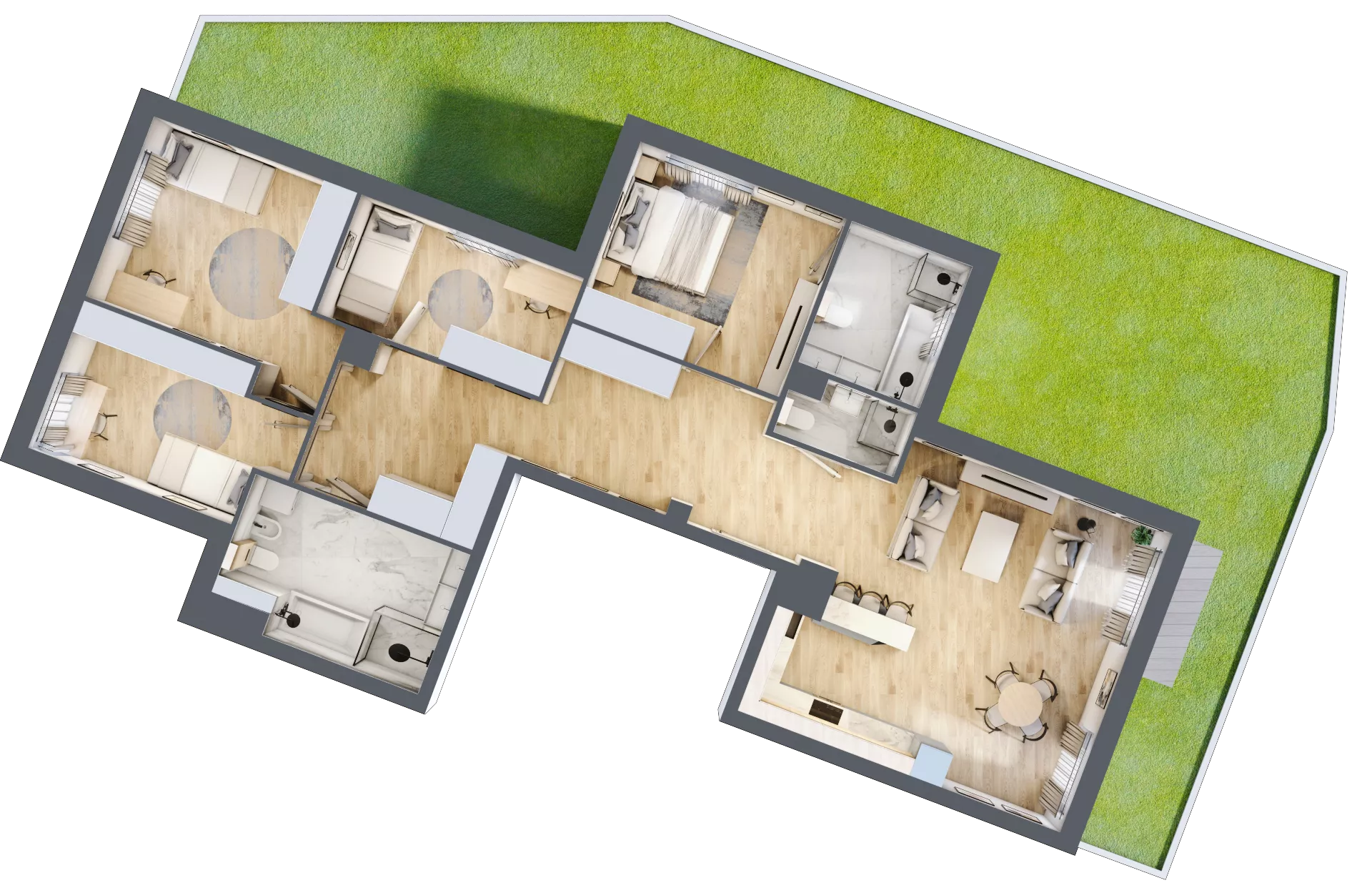 5 pokoi, mieszkanie 118,78 m², parter, oferta nr 106F/M094, Miasteczko Jutrzenki Dzielnica Hortensji, Warszawa, Włochy, ul. Jutrzenki 106F