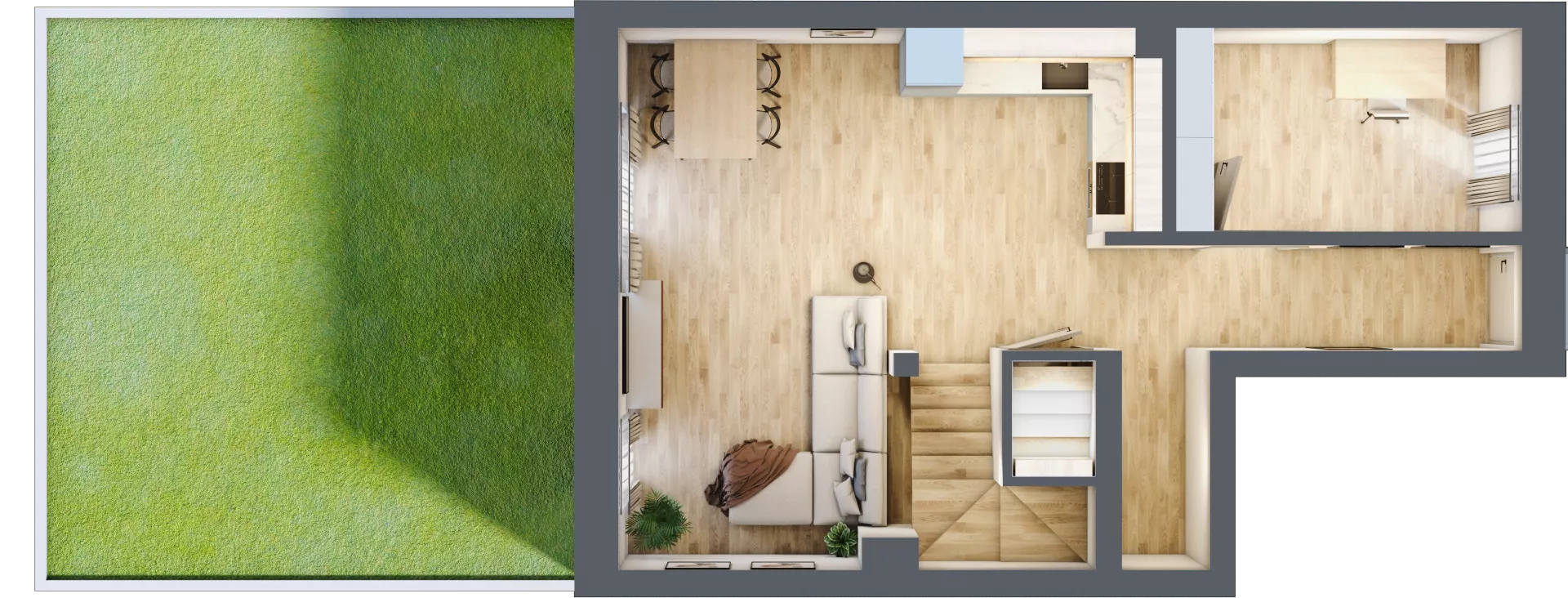 4 pokoje, mieszkanie 80,61 m², parter, oferta nr S1 - 2A, Nowe Zagórze, Kielce, Zagórze, ul. Zagórska 288