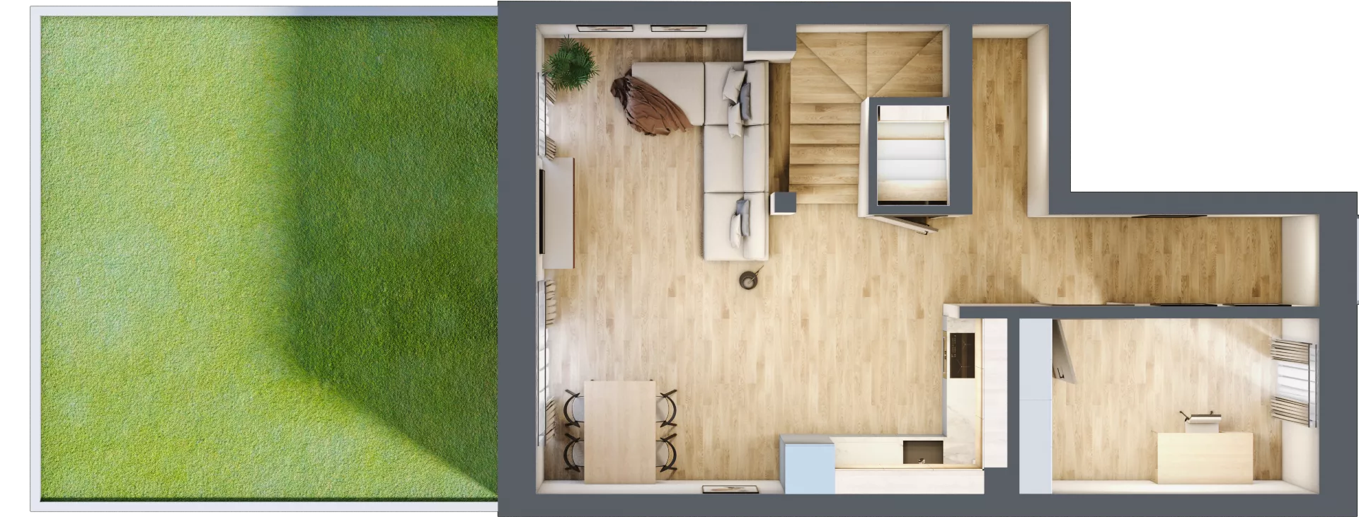 4 pokoje, mieszkanie 80,46 m², parter, oferta nr R1 - 3A, Nowe Zagórze, Kielce, Zagórze, ul. Zagórska 288