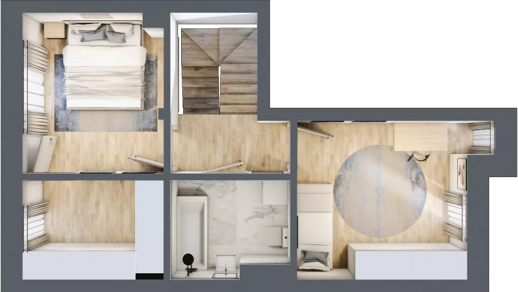 4 pokoje, mieszkanie 80,46 m², parter, oferta nr R1 - 3A, Nowe Zagórze, Kielce, Zagórze, ul. Zagórska 288