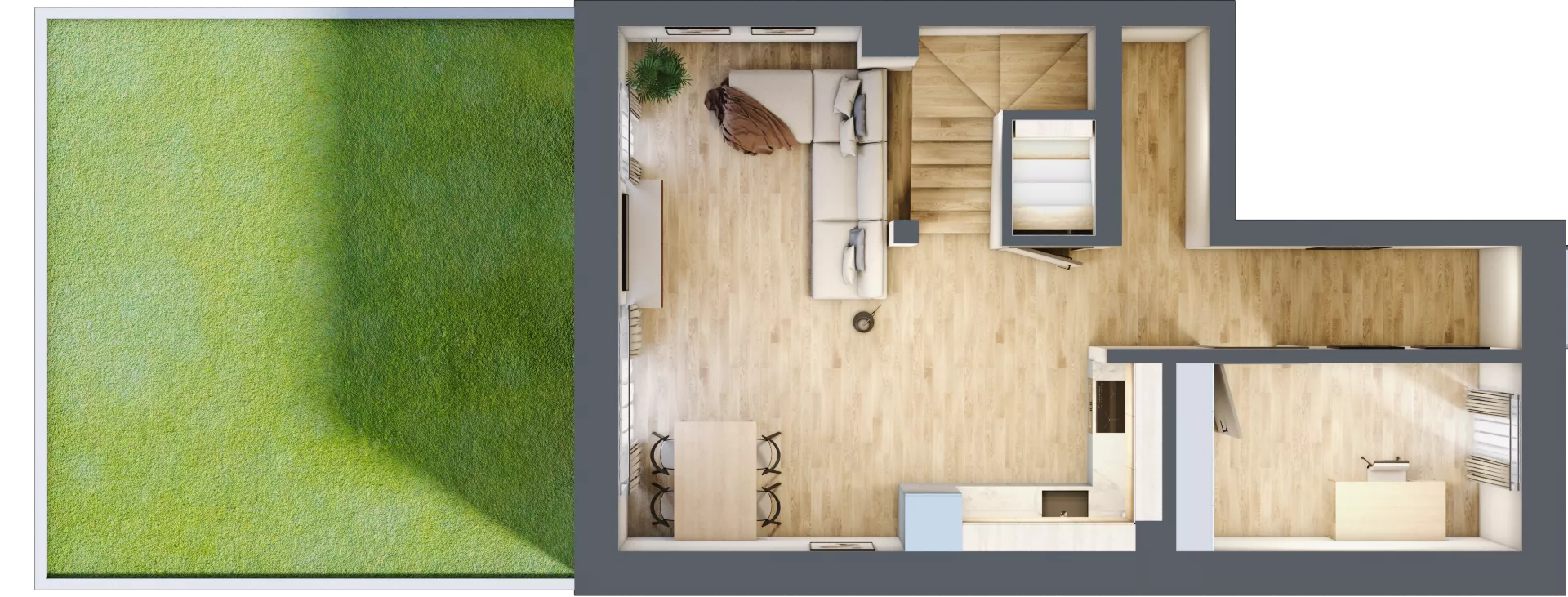 4 pokoje, mieszkanie 77,05 m², parter, oferta nr N1 - 5A, Nowe Zagórze, Kielce, Zagórze, ul. Zagórska 288