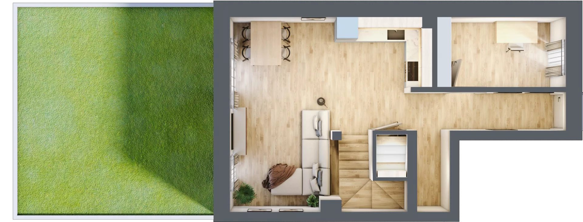 4 pokoje, mieszkanie 77,35 m², parter, oferta nr K1 - 8A, Nowe Zagórze, Kielce, Zagórze, ul. Zagórska 288
