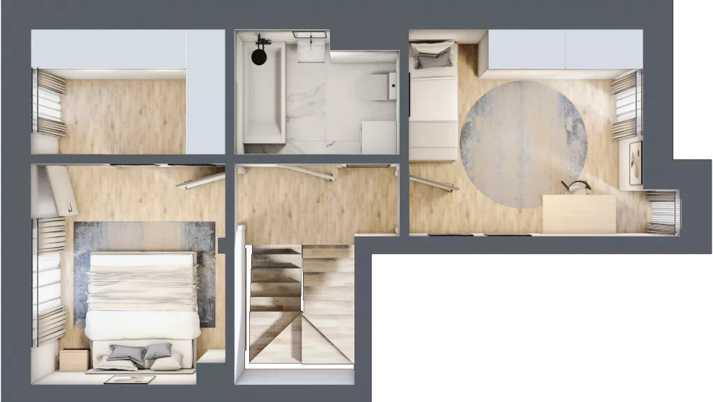 4 pokoje, mieszkanie 77,35 m², parter, oferta nr K1 - 8A, Nowe Zagórze, Kielce, Zagórze, ul. Zagórska 288