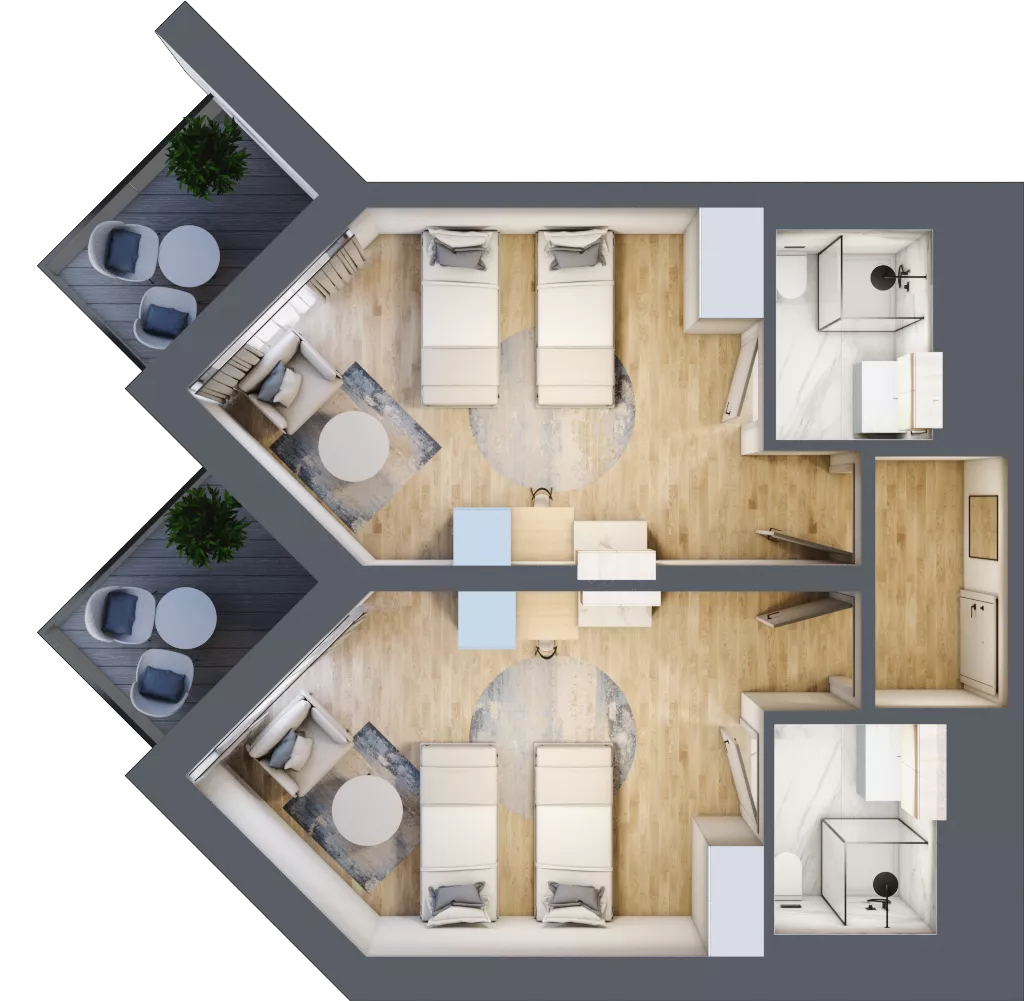 2 pokoje, apartament inwestycyjny 52,01 m², piętro 1, oferta nr 109, PINEA Pobierowo, Pobierowo, ul. Grunwaldzka 82a