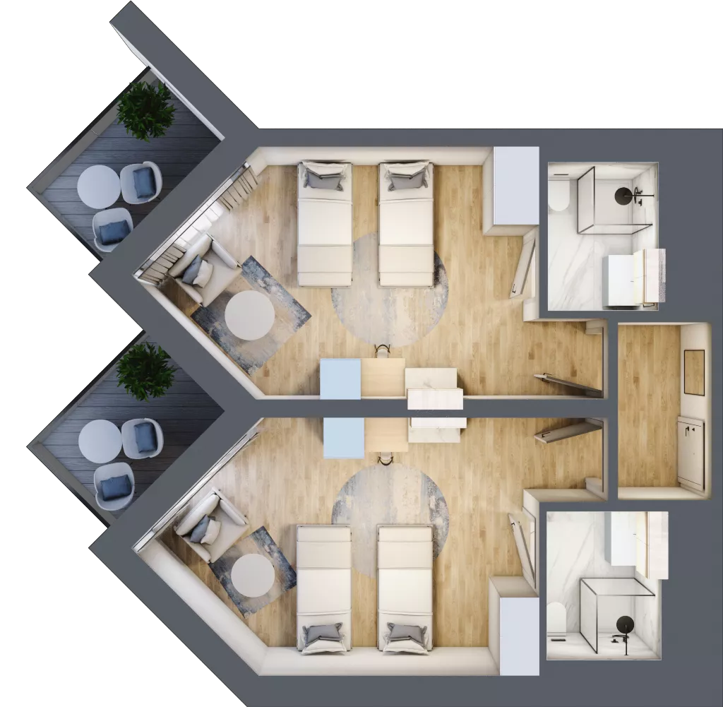 2 pokoje, apartament inwestycyjny 52,01 m², piętro 6, oferta nr 604, PINEA Pobierowo, Pobierowo, ul. Grunwaldzka 82a