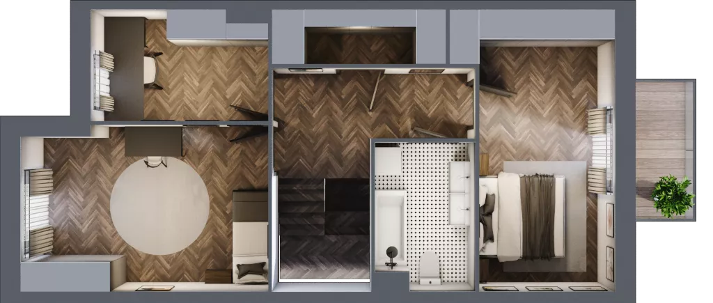 Dom 116,37 m², oferta nr 23/1, Osiedle Południowa etap II, Mińsk Mazowiecki, Stojadła, ul. Południowa