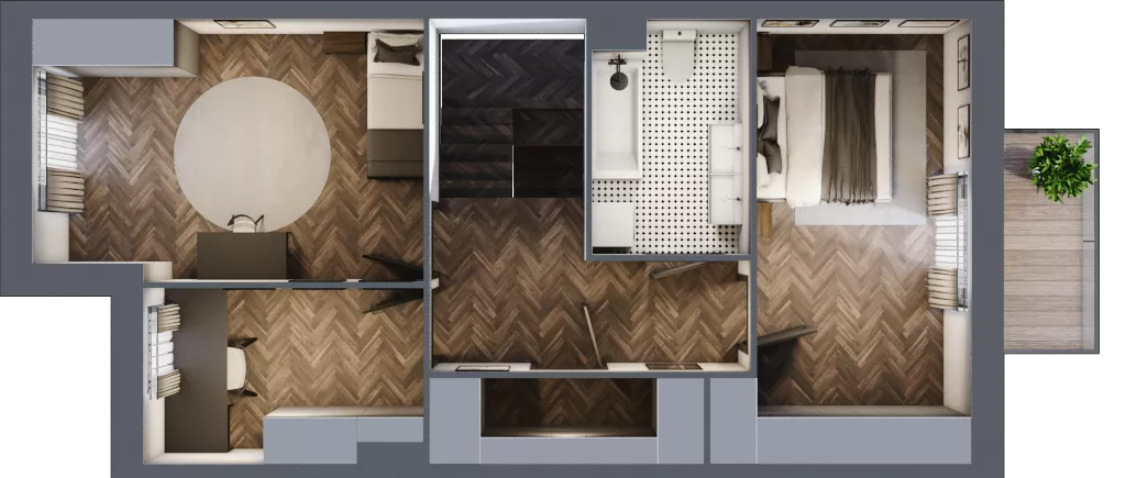 Dom 116,37 m², oferta nr 19/2, Osiedle Południowa etap II, Mińsk Mazowiecki, Stojadła, ul. Południowa