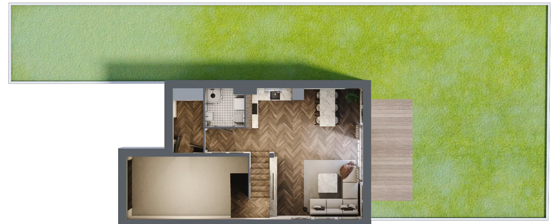 Dom 135,77 m², oferta nr 25/1, Osiedle Południowa etap II, Mińsk Mazowiecki, Stojadła, ul. Południowa