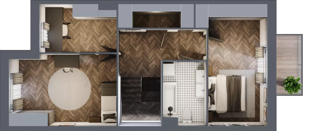 Dom 116,37 m², oferta nr 41/1, Osiedle Południowa etap II, Mińsk Mazowiecki, Stojadła, ul. Południowa