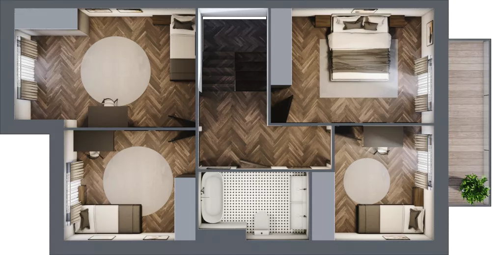 Dom 135,77 m², oferta nr 41/2, Osiedle Południowa etap II, Mińsk Mazowiecki, Stojadła, ul. Południowa