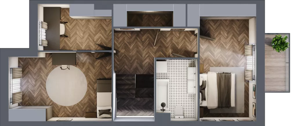 Dom 116,37 m², oferta nr 39/1, Osiedle Południowa etap II, Mińsk Mazowiecki, Stojadła, ul. Południowa