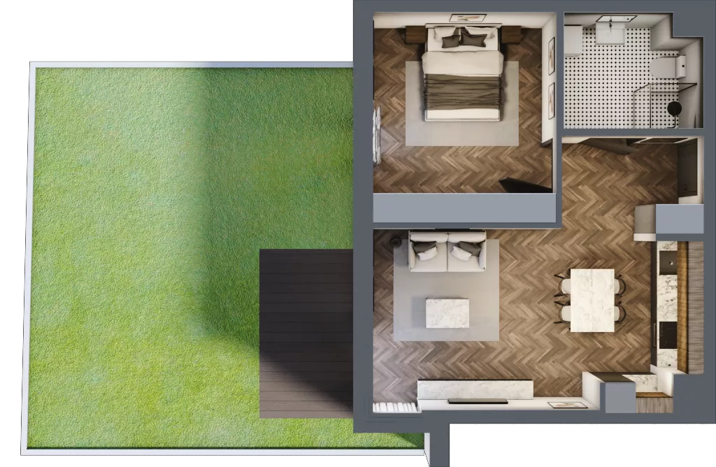 2 pokoje, mieszkanie 49,39 m², parter, oferta nr A2, Karolewska 60, Łódź, Polesie, Karolew, ul. Karolewska 54/60