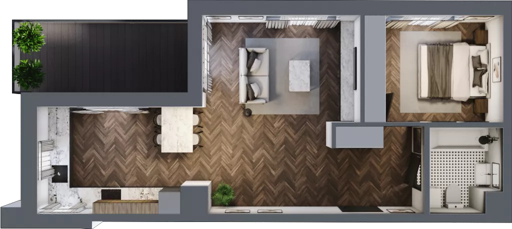 2 pokoje, mieszkanie 55,95 m², piętro 4, oferta nr A33, Karolewska 60, Łódź, Polesie, Karolew, ul. Karolewska 54/60