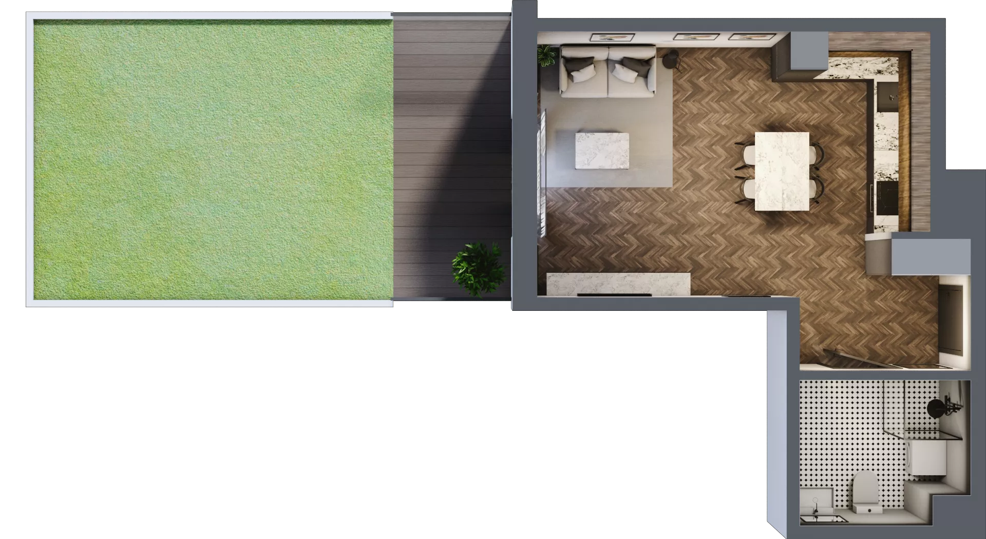 1 pokój, mieszkanie 36,04 m², parter, oferta nr B2, Karolewska 60, Łódź, Polesie, Karolew, ul. Karolewska 54/60