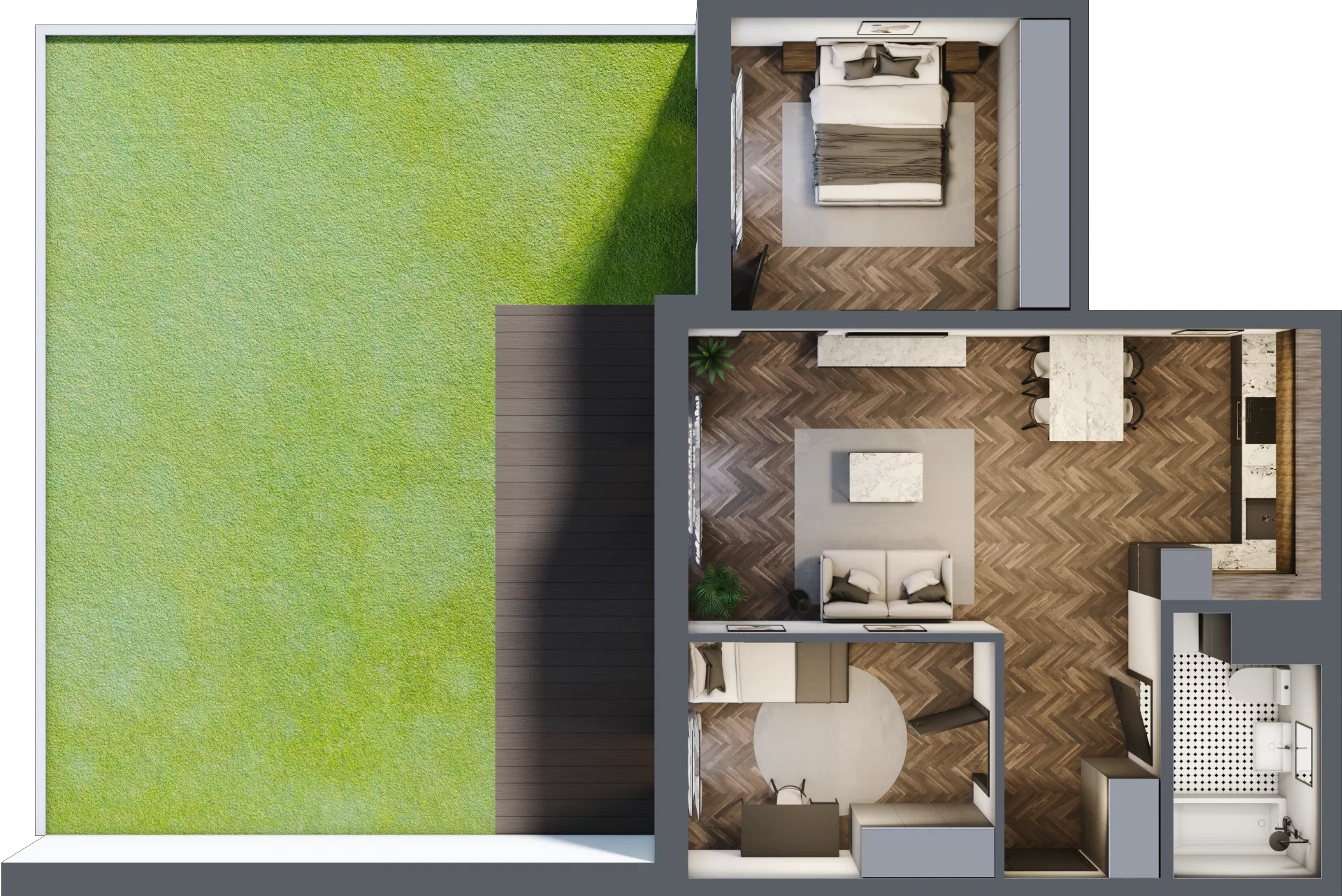 3 pokoje, mieszkanie 59,04 m², parter, oferta nr B3, Karolewska 60, Łódź, Polesie, Karolew, ul. Karolewska 54/60