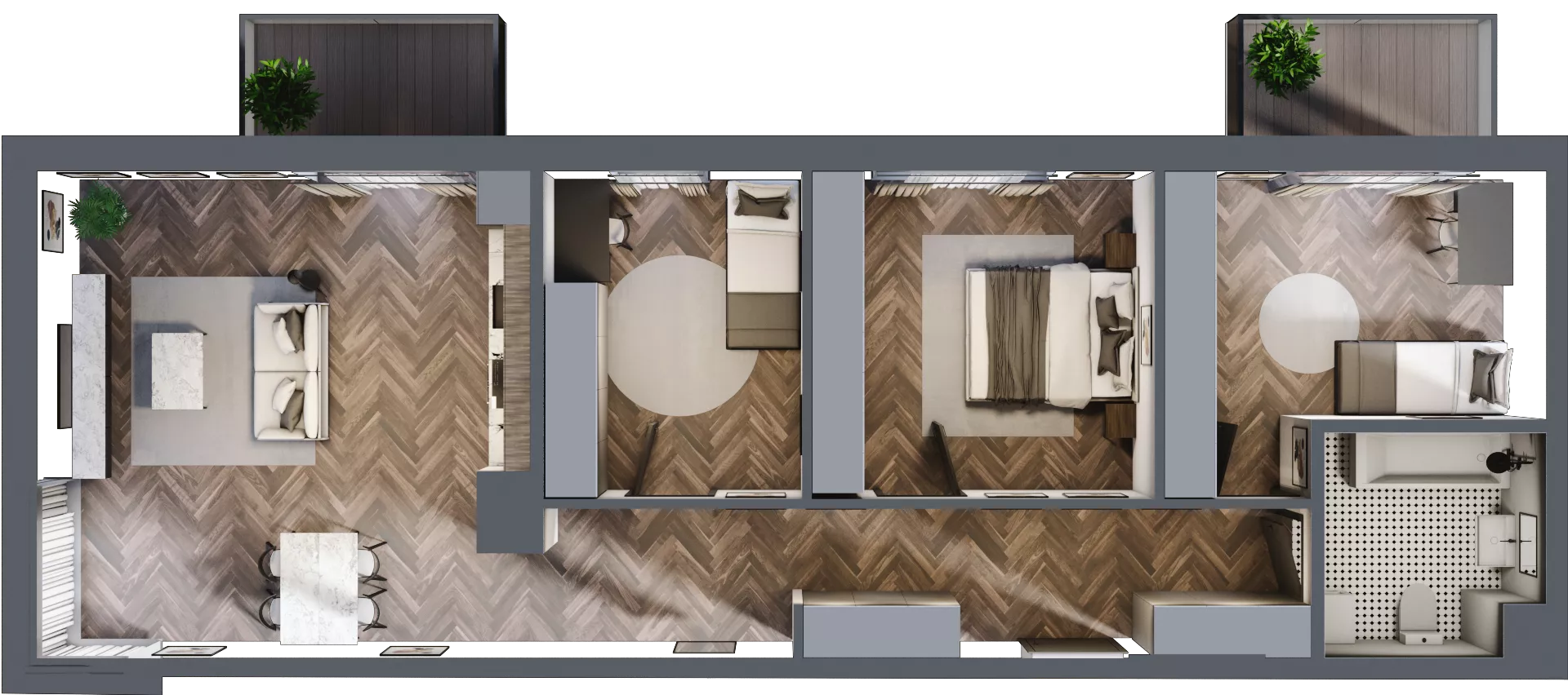 4 pokoje, mieszkanie 88,85 m², piętro 1, oferta nr B7, Karolewska 60, Łódź, Polesie, Karolew, ul. Karolewska 54/60