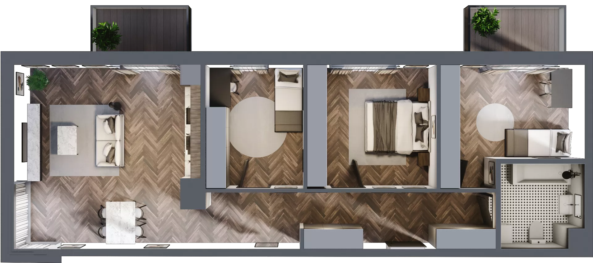 4 pokoje, mieszkanie 88,91 m², piętro 2, oferta nr B16, Karolewska 60, Łódź, Polesie, Karolew, ul. Karolewska 54/60