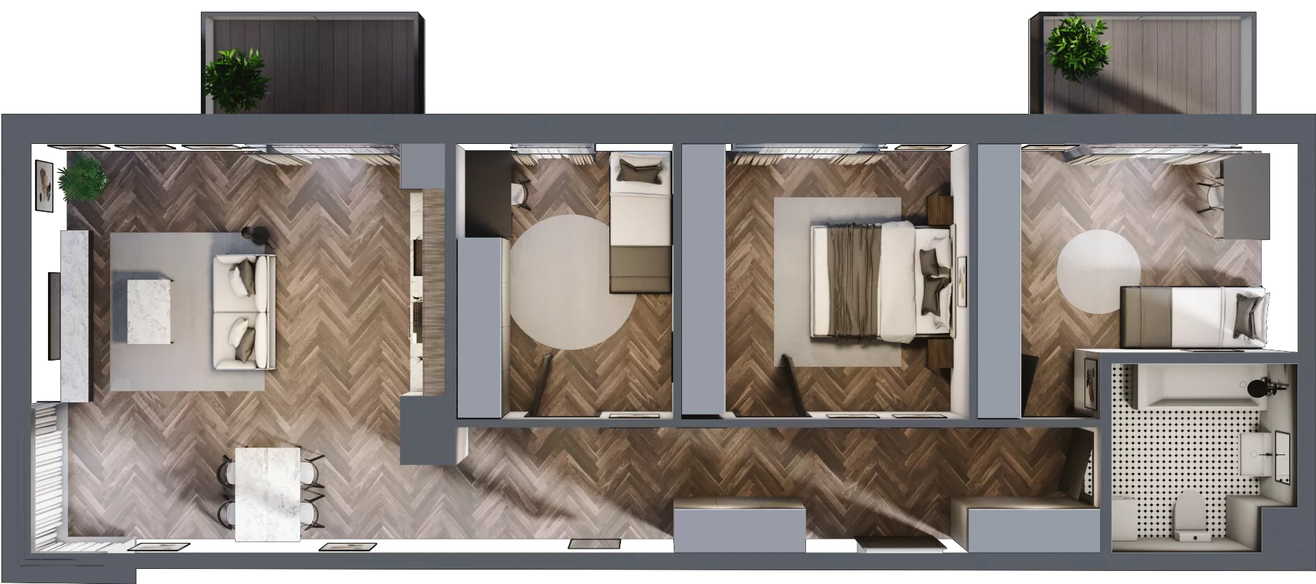 4 pokoje, mieszkanie 88,96 m², piętro 7, oferta nr B61, Karolewska 60, Łódź, Polesie, Karolew, ul. Karolewska 54/60