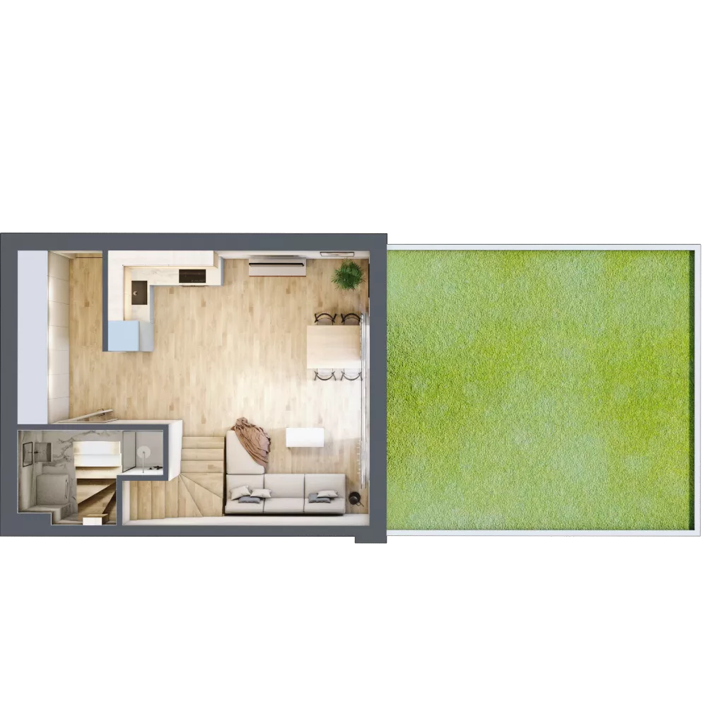 Dom 81,17 m², oferta nr 9B, Ogrody Przyjaciół 5, Warszawa, Białołęka, Szamocin, ul. Cieślewskich/Inna