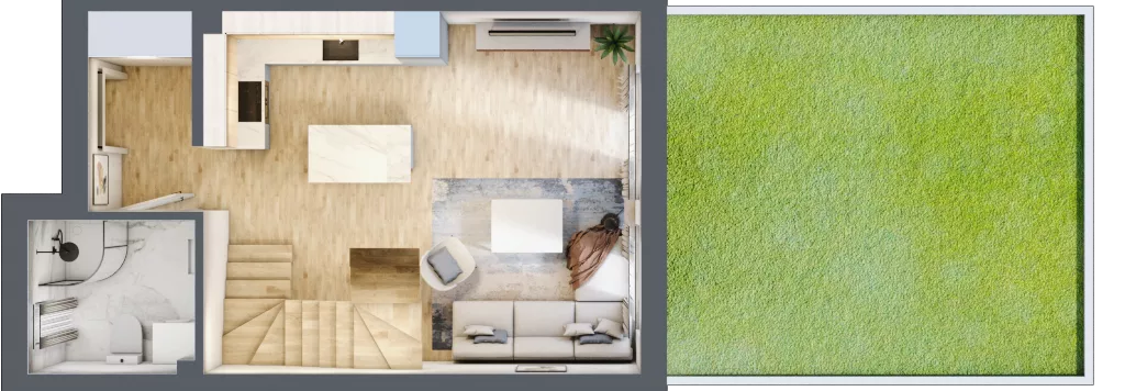 Dom 72,53 m², oferta nr 25A, Nova Magdalenka 6, Słomin, ul. Janczewicka