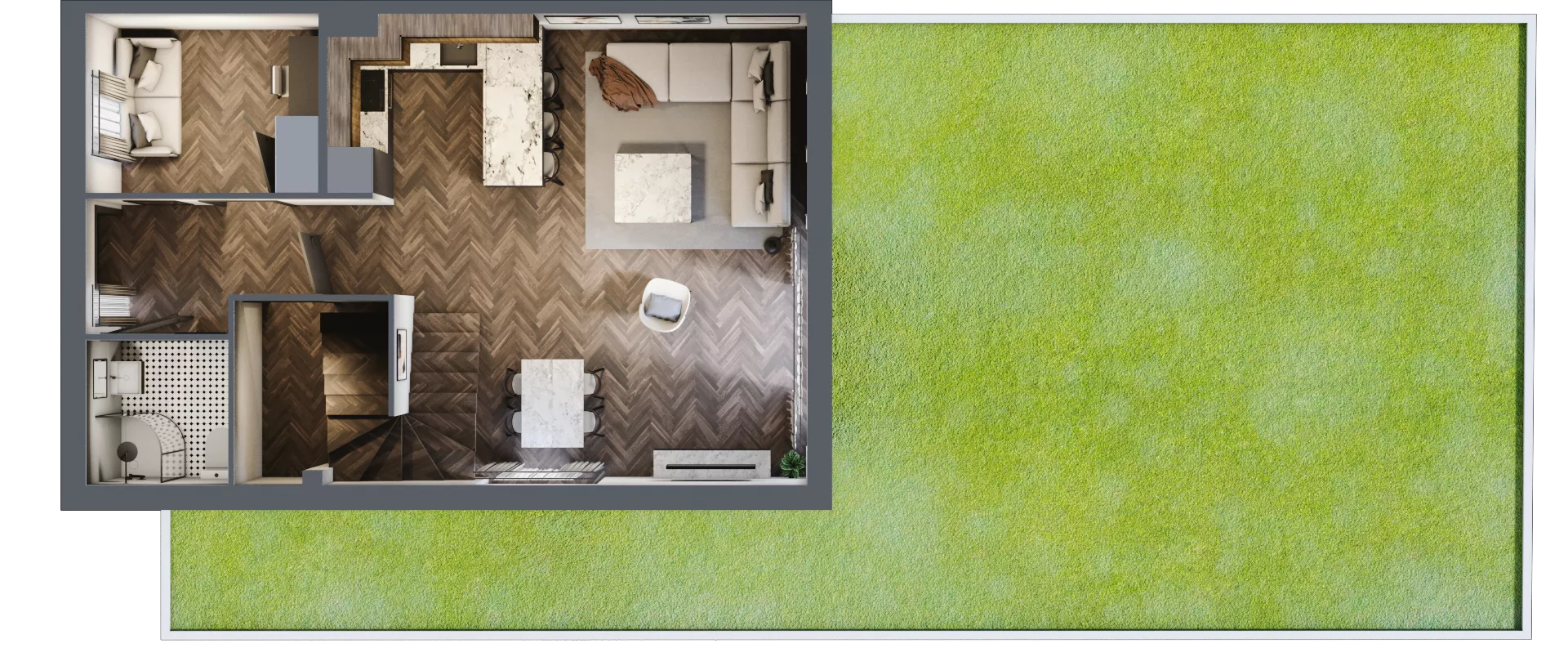Dom 150,60 m², oferta nr 6B, Wille przy Lesie, Jazgarzewszczyzna, ul. Krzywa