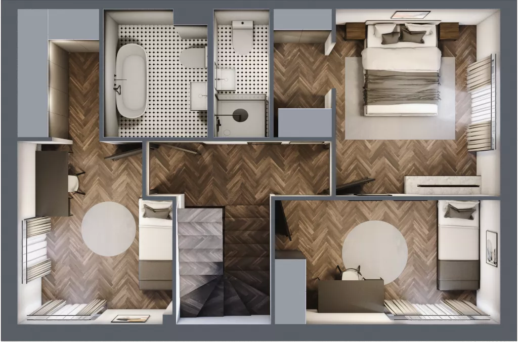 Dom 150,60 m², oferta nr 6B, Wille przy Lesie, Jazgarzewszczyzna, ul. Krzywa