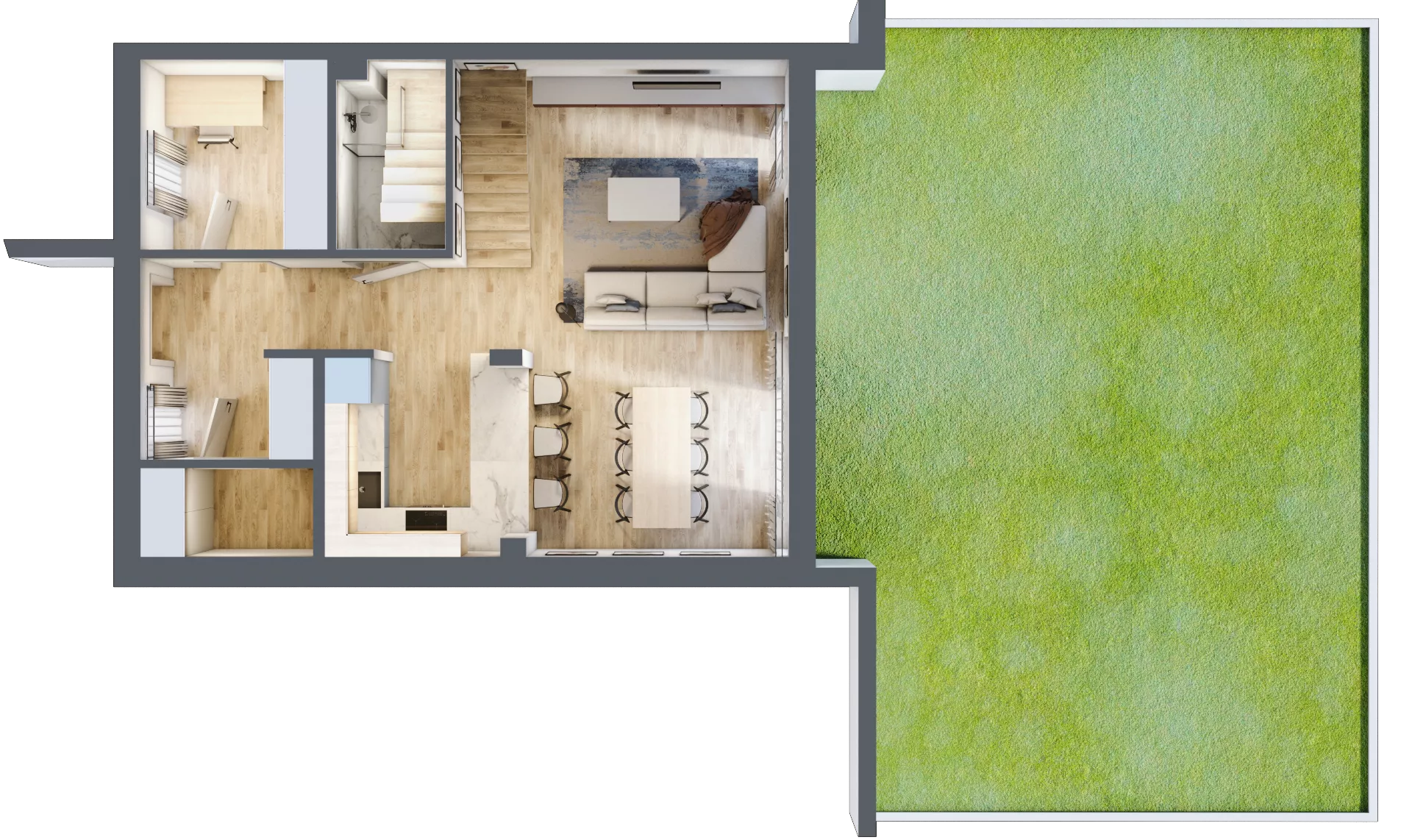 Dom 106,43 m², oferta nr 5B, Miasto Ogród 5, Ożarów Mazowiecki, ul. Dmowskiego