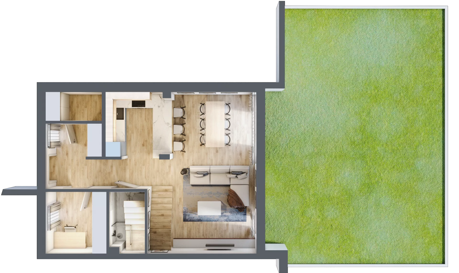 Dom 106,43 m², oferta nr 6B, Miasto Ogród 5, Ożarów Mazowiecki, ul. Dmowskiego