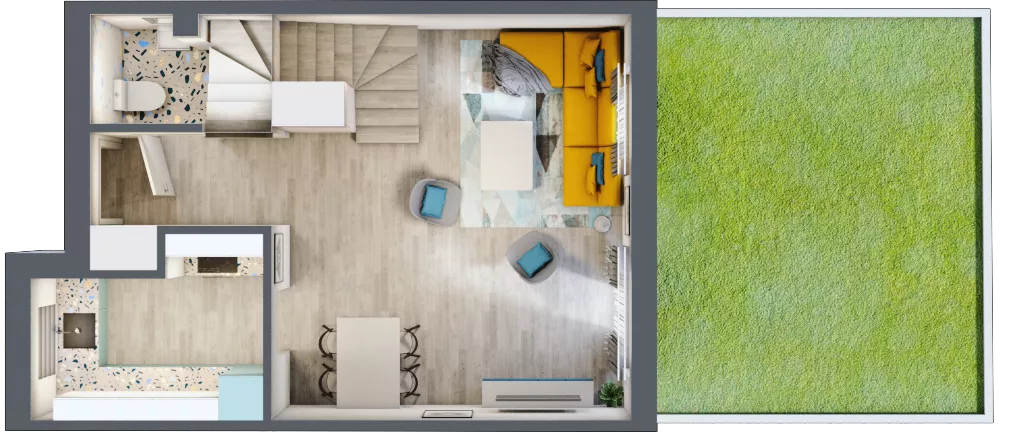Dom 82,07 m², oferta nr 105A, Nova Magdalenka 7, Słomin, ul. Janczewicka