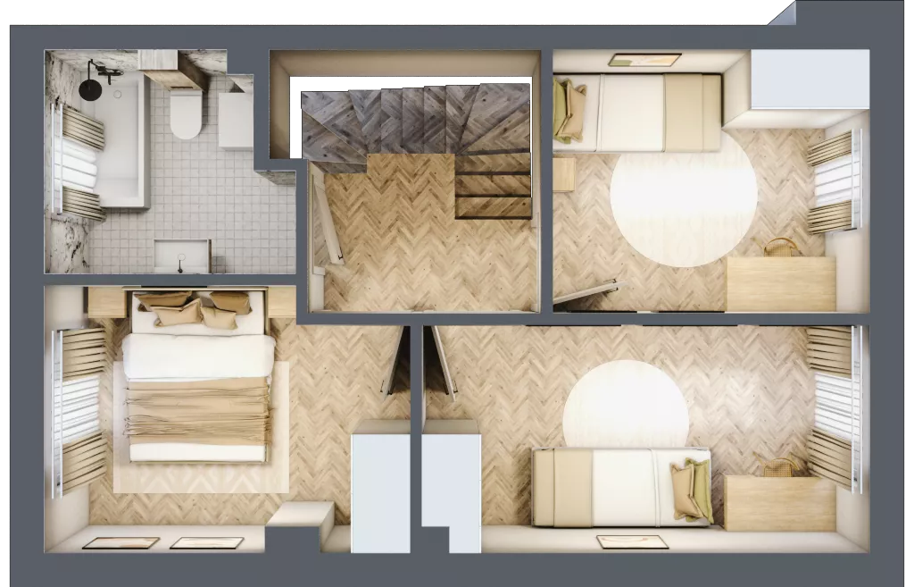 Dom 74,16 m², oferta nr 1, Boska Ksawerowska 2, Łódź, Górna, ul. Mały Skręt