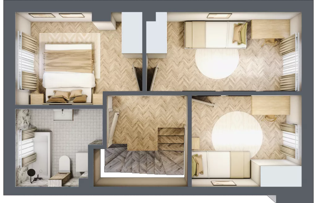 Dom 74,16 m², oferta nr 4, Boska Ksawerowska 2, Łódź, Górna, ul. Mały Skręt