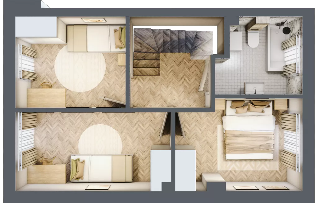 Dom 74,16 m², oferta nr 5, Boska Ksawerowska 2, Łódź, Górna, ul. Mały Skręt