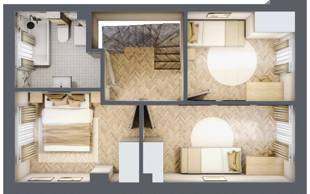Dom 74,16 m², oferta nr 25, Boska Ksawerowska 2, Łódź, Górna, ul. Mały Skręt