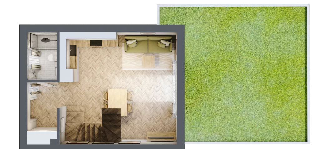 Dom 74,16 m², oferta nr 28, Boska Ksawerowska 2, Łódź, Górna, ul. Mały Skręt