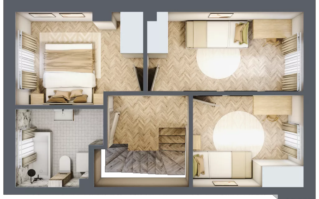 Dom 74,16 m², oferta nr 28, Boska Ksawerowska 2, Łódź, Górna, ul. Mały Skręt