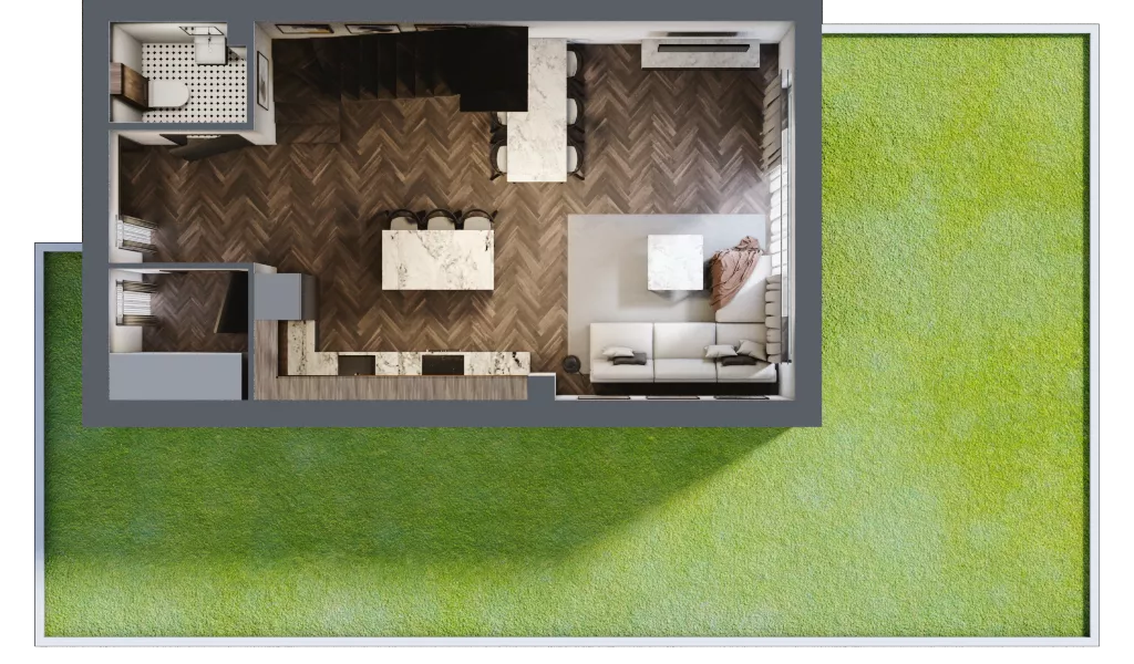 Dom 123,68 m², oferta nr 5, Wille Stolema, Gdańsk, Jasień, Zabornia, ul. Stolema