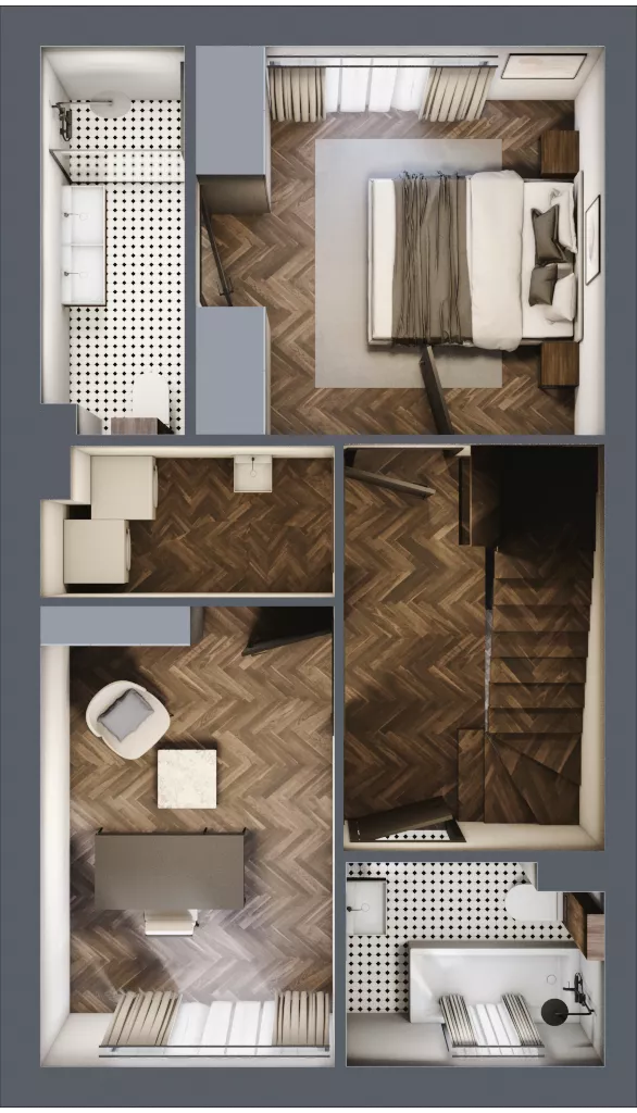 Dom 123,68 m², oferta nr 6, Wille Stolema, Gdańsk, Jasień, Zabornia, ul. Stolema