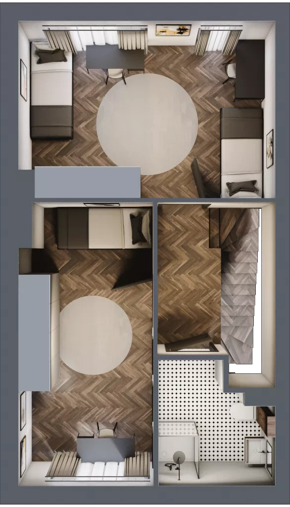 Dom 123,68 m², oferta nr 6, Wille Stolema, Gdańsk, Jasień, Zabornia, ul. Stolema