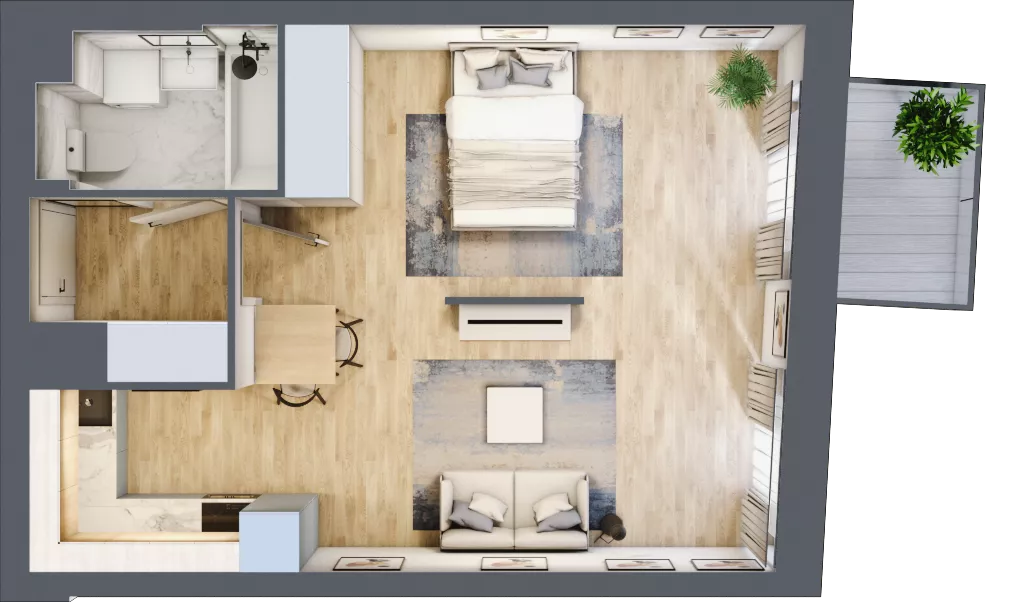 1 pokój, mieszkanie 39,36 m², piętro 1, oferta nr 27, Przemysłowa 10, Lublin, Stare Miasto, Stare Miasto, ul. Przemysłowa 10