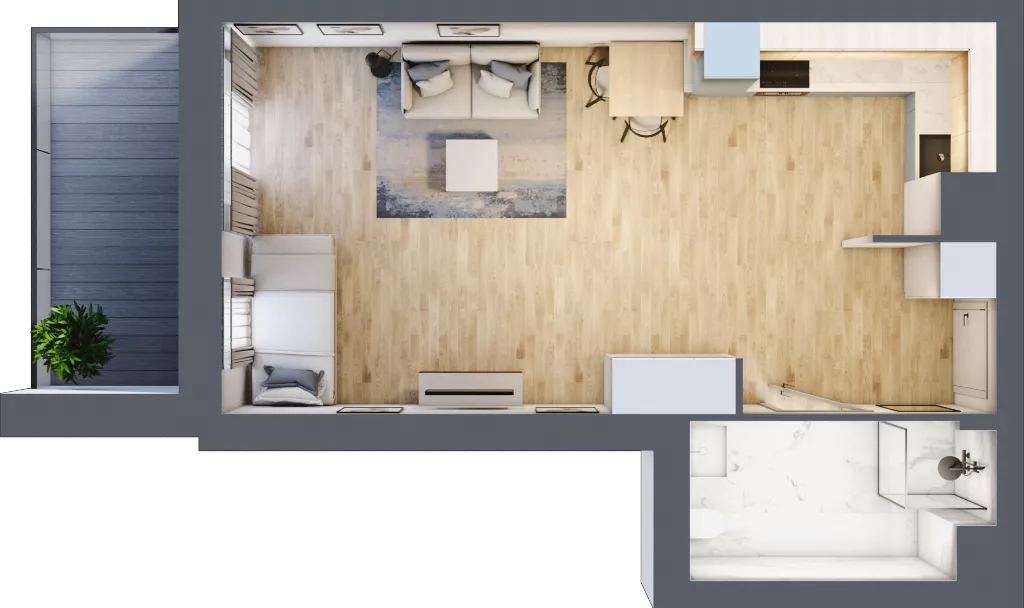 1 pokój, mieszkanie 38,92 m², piętro 1, oferta nr 39, Przemysłowa 10, Lublin, Stare Miasto, Stare Miasto, ul. Przemysłowa 10