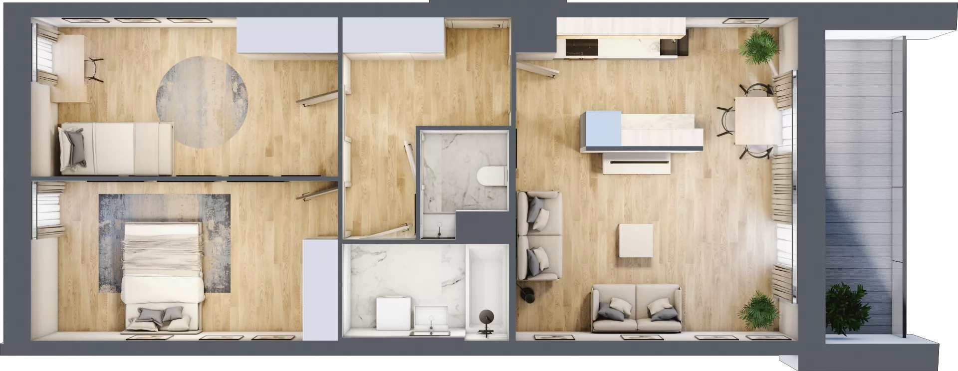 3 pokoje, mieszkanie 67,90 m², piętro 2, oferta nr 40, Przemysłowa 10, Lublin, Stare Miasto, Stare Miasto, ul. Przemysłowa 10