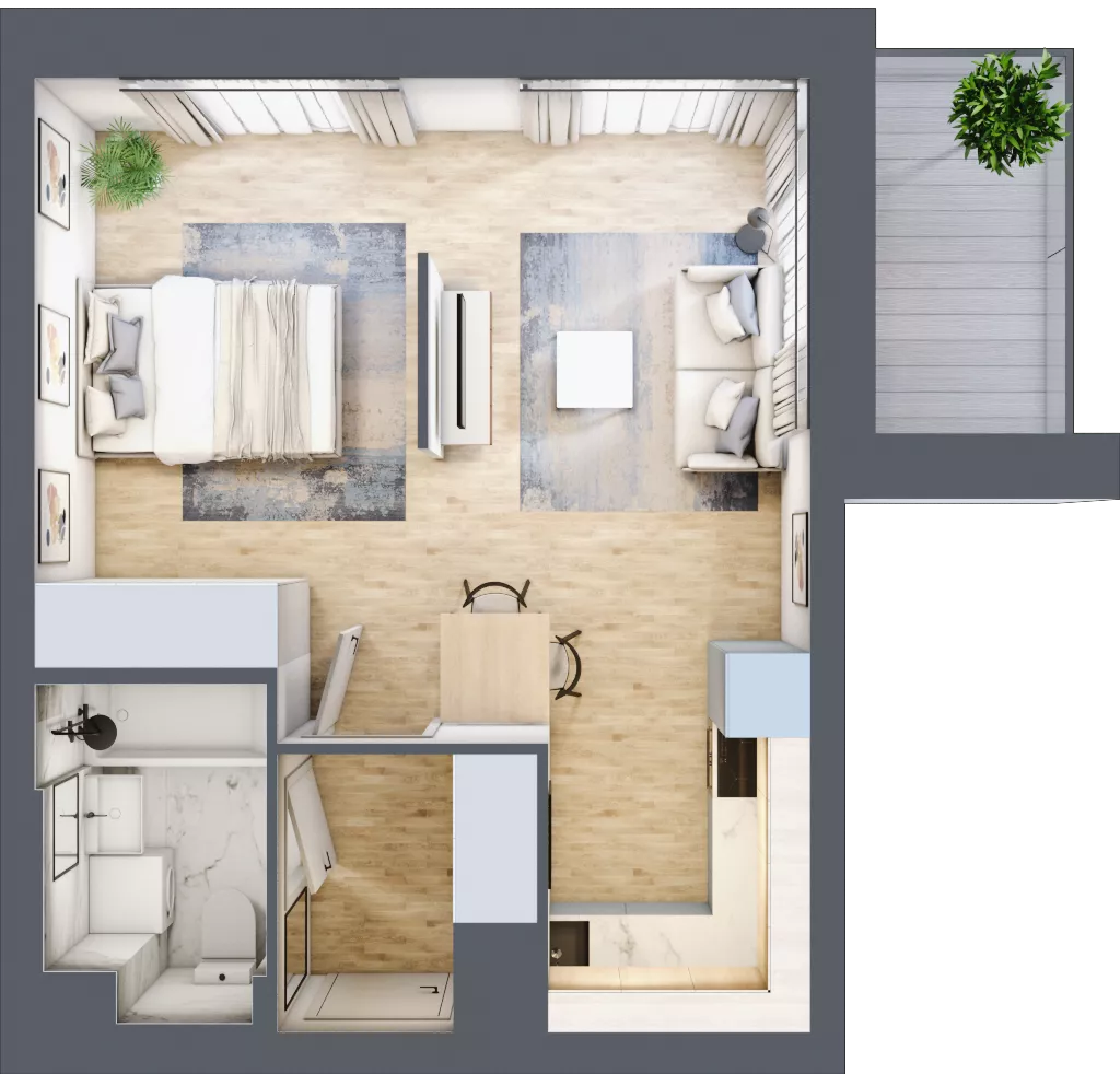 1 pokój, mieszkanie 35,13 m², piętro 3, oferta nr 70, Przemysłowa 10, Lublin, Stare Miasto, Stare Miasto, ul. Przemysłowa 10