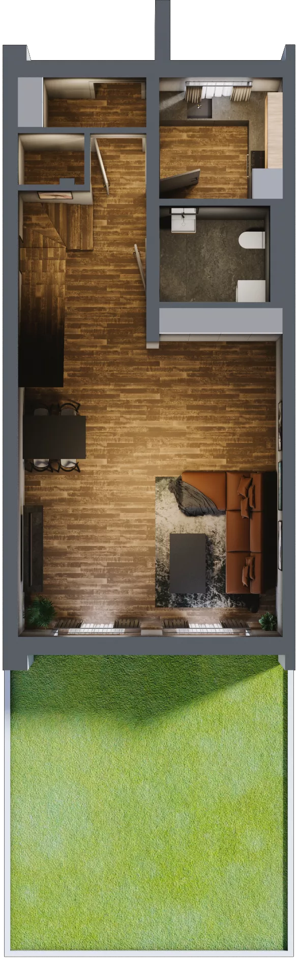 Dom 108,40 m², oferta nr 7D, Domy na Pszennej, Łódź, Polesie, Stare Polesie, ul Pszenna 7